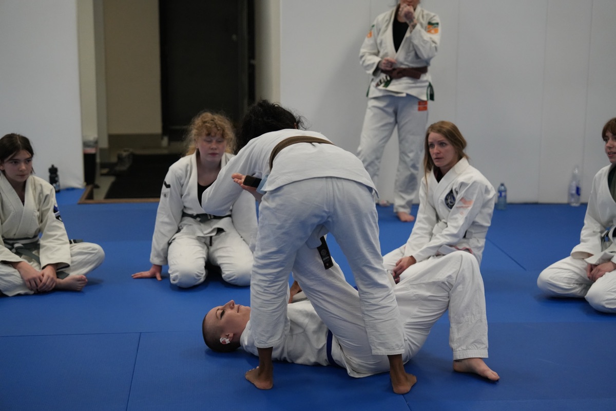 Women's BJJ class